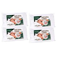 Travesseiro Látex Natural King Alto Ln1000 Lavável C/ Capa Percal 200 Fios Kit C/ 4 Un 90x50 - Duoflex - 1