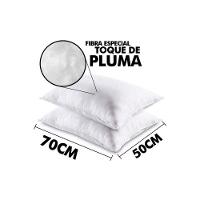 Travesseiro Fibras Siliconadas Plus Percal 200 Fios Kit C/ 2 Un 70x50x15 - Ortobom - 4