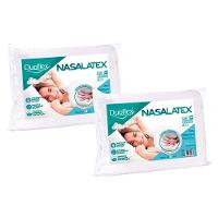 Travesseiro Látex Nasa Nl1101 C/ Capa Percal 200 Fios Kit C/ 2 Un 50x70 - Duoflex - 1