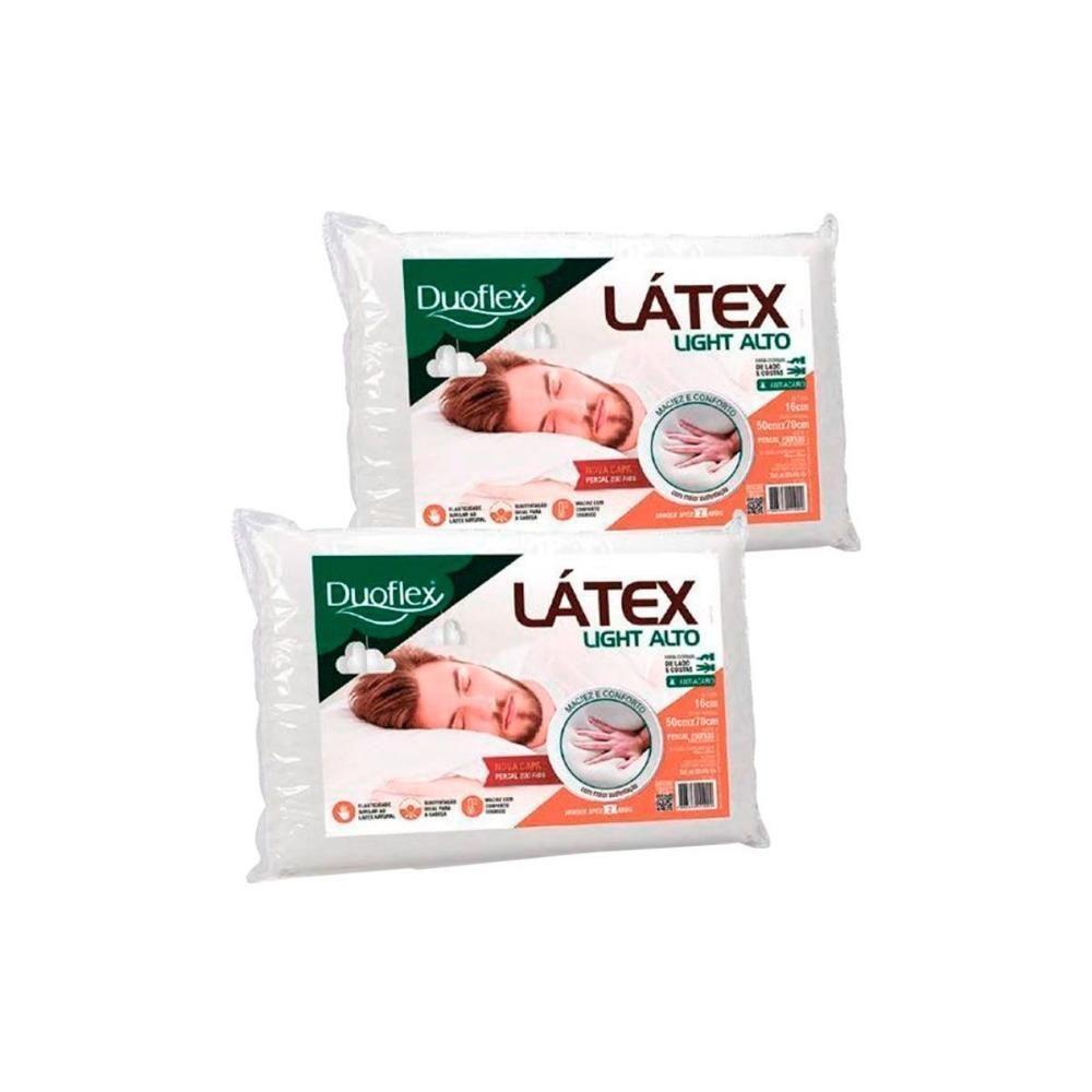 Travesseiro T. Látex Light Lp1101 C/ Capa Dry Fresh Kit C/ 2 Un (50x70) - Duoflex - 1
