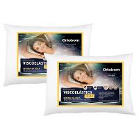 Travesseiro Viscoelástico Visco Slim Kit C/ 2 Un (38x58) - Ortobom - 1