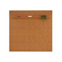 Rack Bancada C/ Painel P/ Tv Até 85 Pol Pratic Ripado 1 Prateleira 250x240cm Freijo - Dj Móveis - 5