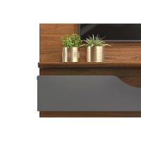 Rack Bancada C/ Painel P/ Tv Até 60 Pol Levi Prateleiras 160x146cm Cedro/bali - Dj Móveis - 3