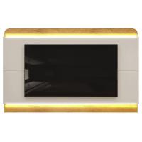 Rack Bancada C/ Painel P/ Tv Até 75 Polegadas Nadine Led 219x136cm Bali/cedro - Dj Móveis - 1