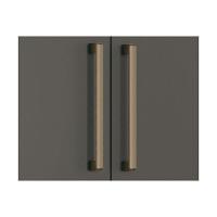 Guarda Roupa 8 Portas (2 C- Espelho) E 4 Gavetas Nápoles Jatobá-grafite - Santos Andirá - 7