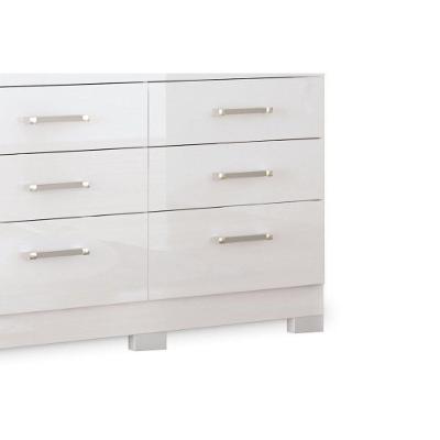Guarda Roupa Solteiro Click 3.9 3 Portas de Correr 9 Gavetas Blush Jatobá MDF Santos