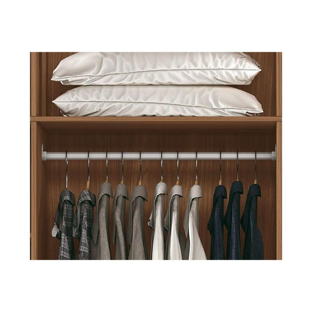 Guarda Roupa 8 Portas (2 C- Espelho) E 6 Gavetas Master 8.6 Jatobá-areia - Santos Andirá - 8