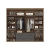 Guarda Roupa 8 Portas (2 C- Espelho) E 6 Gavetas Master 8.6 Jatobá-areia - Santos Andirá - 10