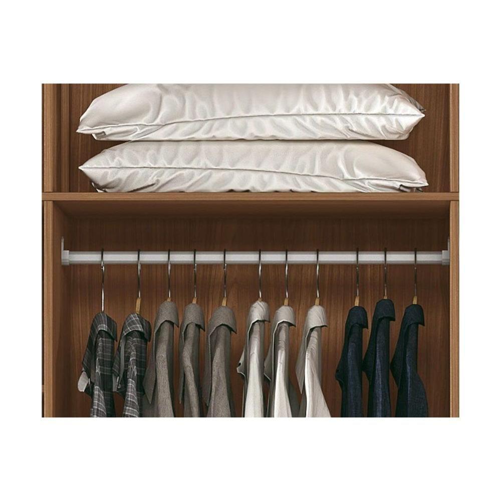 Guarda Roupa 8 Portas (2 C- Espelho) E 4 Gavetas Nápoles Jatobá-areia - Santos Andirá - 6