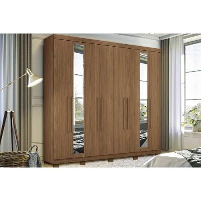 Guarda Roupa Casal Master New 8.4 8 Portas de Bater 4 Gavetas Jatobá