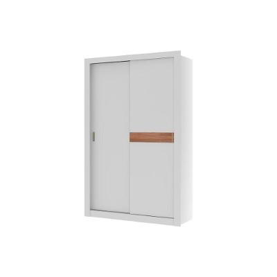 Guarda Roupa Solteiro Vivacce 835 Flex 2 Portas de Correr 2 Gavetas Branco Carraro