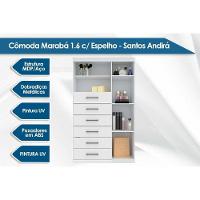 Guarda Roupa 2 Peças (1guardaroupa+1cômoda) Qc130 Branco - Santos Andirá - 2