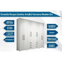 Guarda Roupa 2 Peças (1guardaroupa+1cômoda) Qc130 Branco - Santos Andirá - 3