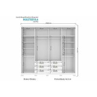 Guarda Roupa 2 Peças (1guardaroupa+1cômoda) Qc130 Branco - Santos Andirá