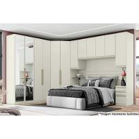 Módulo De Quarto Casal Guarda Roupa C- 2 Portas C- Espelho Mc09 Seletto Areia - Henn - 4