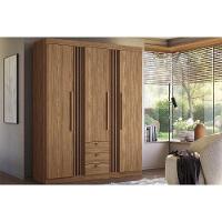 Guarda Roupa 3 Portas E 3 Gavetas Aurora 3.3 Jatobá - Santos Andirá - 1