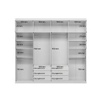 Guarda Roupa 2 Peças (1guardaroupa+1cômoda) Qc117 Branco - Santos Andirá - 5