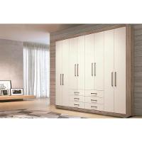 Guarda Roupa 8 Portas E 6 Gavetas C- Pés Master 8.6 Jatobá-areia - Santos Andirá - 10