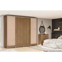 Guarda Roupa 4 Portas De Correr E 4 Gavetas C- Pés Cb03n565 Flex Canela-canela Ou Macadamia - Kappesberg - 6