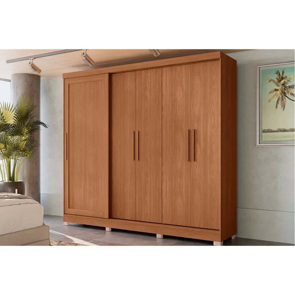 Guarda Roupa 5 Portas E 4 Gavetas C- Pés Cb03n564 Canela - Kappesberg - 1