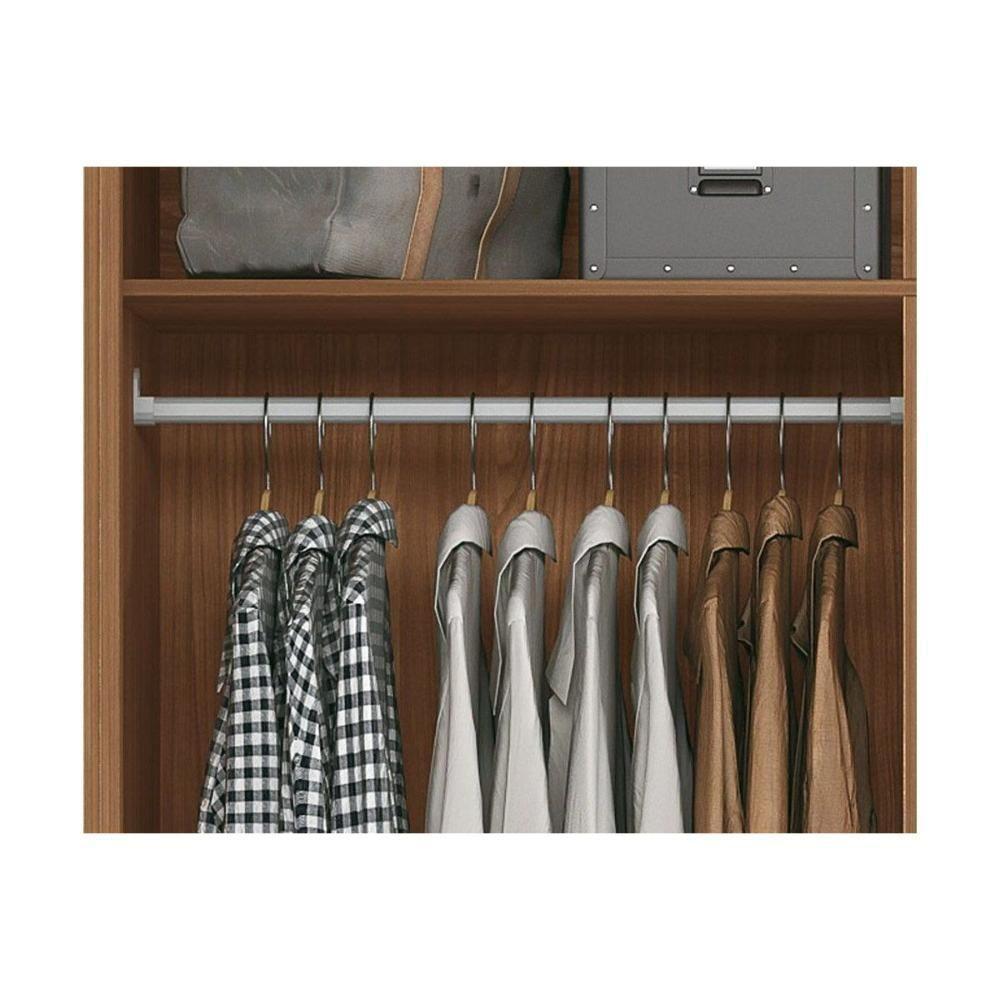 Guarda Roupa 3 Portas De Correr E 9 Gavetas C- Pés Click 3.9 Jatobá-areia - Santos Andirá - 6