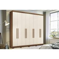 Guarda Roupa 8 Portas E 4 Gavetas C- Pés Master New 8.4 Jatobá-areia - Santos Andirá - 1