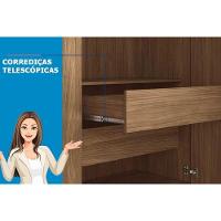 Guarda Roupa 8 Portas E 4 Gavetas C- Pés Master New 8.4 Jatobá-areia - Santos Andirá