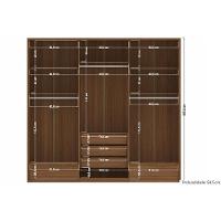 Guarda Roupa 6 Portas (2 C- Espelho) E 5 Gavetas Democrata Jatobá-areia - Santos Andirá - 6