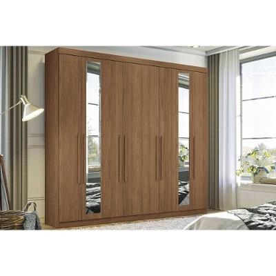 Guarda Roupa Casal Master New 8.4 8 Portas de Bater 4 Gavetas Jatobá Santos Andirá