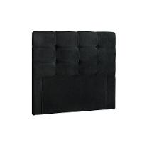 Painel De Cama Box Estofada Clean Plus Solteiro - Suede Preto - Simbal - 1