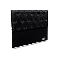 Painel De Cama Box Estofada Murat Facto Black Casal - Courano Preto - Ortobom - 1