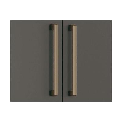 Guarda Roupa Casal Nápoles 8 Portas de Bater 4 Gavetas Jatobá-Grafite Santos Andirá