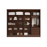 Guarda Roupa Casal 2 Portas De Correr E 4 Gavetas Galati Peroba-off White - Europa - 3