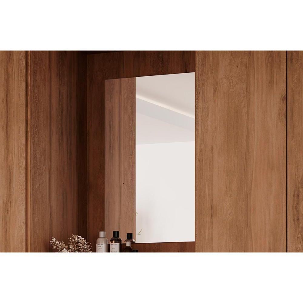 Guarda Roupa Solteiro 4 Portas E 3 Gavetas C- Espelho Roma 1181 C- Pés Freijo-off White - Carraro - 8