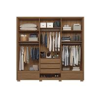 Guarda Roupa 6 Portas E 5 Gavetas C- Pés Democrata Jatobá - Santos Andirá - 9