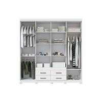 Guarda Roupa 8 Portas E 4 Gavetas C- Pés Nápoles Jatobá-grafite - Santos Andirá - 6