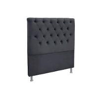 Painel De Cama Box Estofada King Embaixatriz Plus Suede Cinza - Simbal - 1