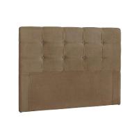 Painel De Cama Box Estofada Queen Clean Plus Suede Marrom Taupe - Simbal - 1