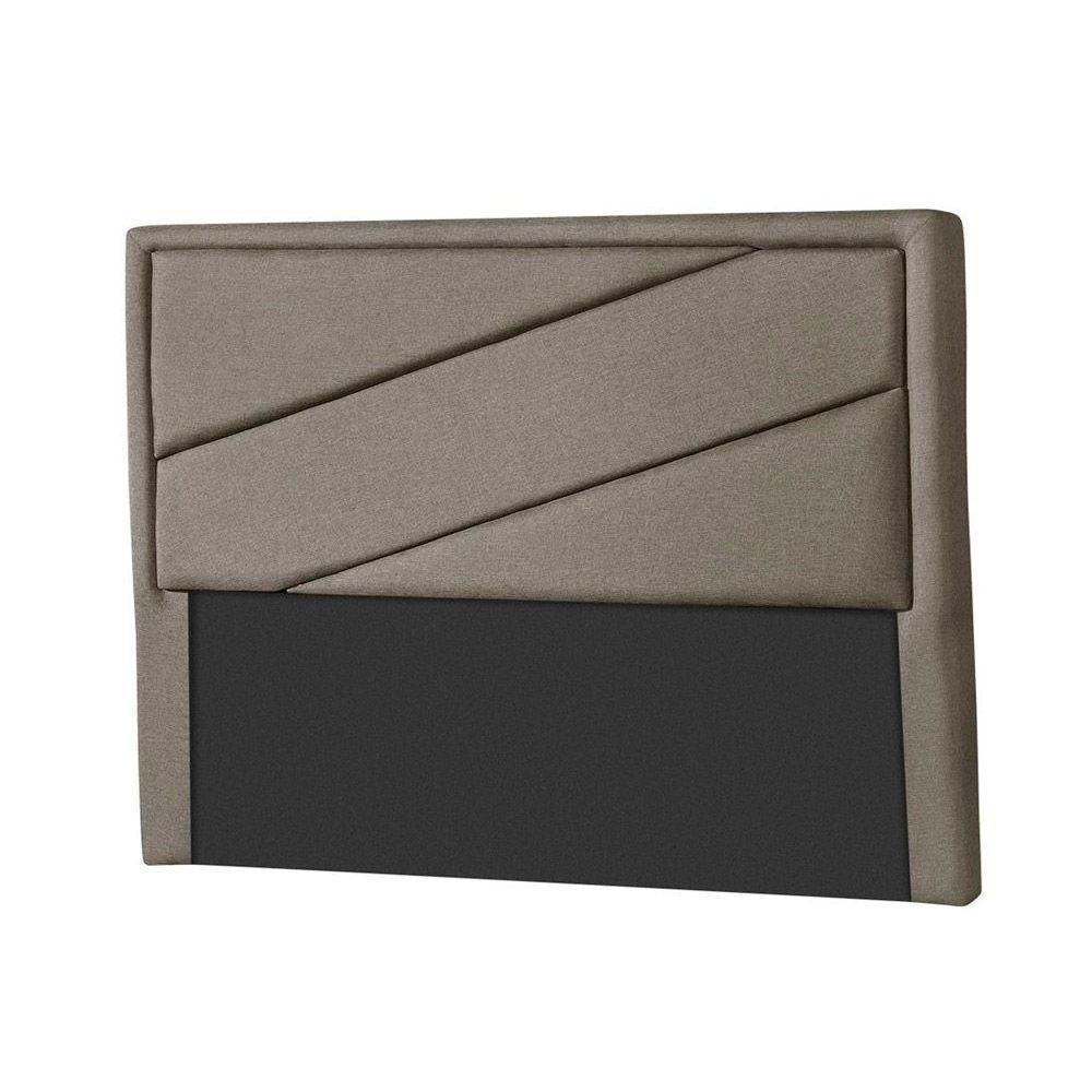 Painel De Cama Box Estofada Queen Oxford Suede Bege - Probel - 1