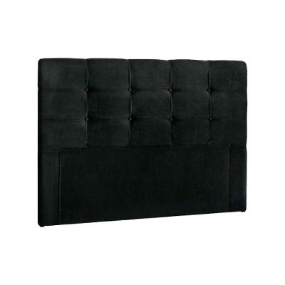 Painel De Cama Box Estofada Queen Clean Plus Suede Negro - Simbal