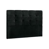 Painel De Cama Box Estofada Queen Clean Plus Suede Negro - Simbal - 1
