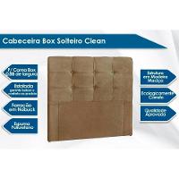Painel De Cama Box Estofada Solteiro Clean Plus Suede Bege - Simbal - 2