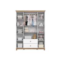 Guarda Roupa Bebê Aconchego C- 4 Portas E 2 Gavetas Branco-jequitiba - Henn - 3