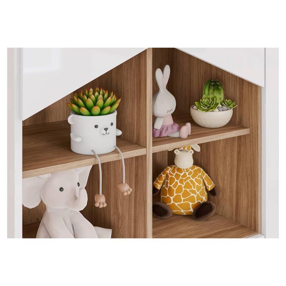 Guarda Roupa Bebê Ternura C- 4 Portas E 2 Gavetas Branco-jequitiba - Henn - 4