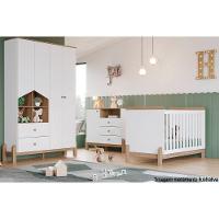 Guarda Roupa Bebê Ternura C- 4 Portas E 2 Gavetas Branco-jequitiba - Henn - 7