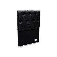 Painel De Cama Box Estofada Murat Facto Black Solteiro - Courano Preto - Ortobom - 1