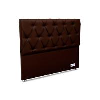 Painel De Cama Box Estofada Murat Facto Brown Queen - Courano Marrom - Ortobom - 1