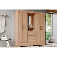 Guarda Roupa 4 Portas 6 Portas E 2 Gavetas C- Pés Briz Bs07 Jequitibá - Henn - 1