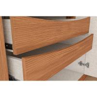 Guarda Roupa 6 Portas E 6 Gavetas C- Pés Leblon Nature-off White - Henn