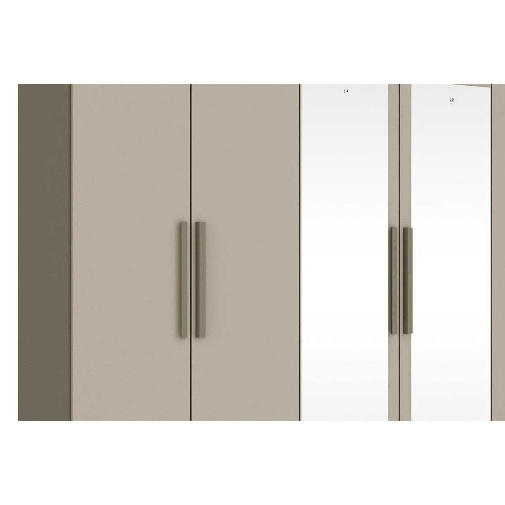 Guarda Roupa 6 Portas (2 C- Espelho) E 3 Gavetas Flora Duna-cristal - Henn - 3